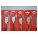 Milwaukee Hand Tool Lot - 3/4 in Flat Boring Bits, 24 Pack New
