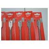 Milwaukee Hand Tool Lot - 3/4 in Flat Boring Bits, 24 Pack New