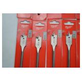 Milwaukee Hand Tool Lot - 3/4 in Flat Boring Bits, 24 Pack New