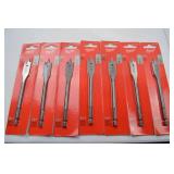 Milwaukee Flat Boring Bit Lot - 7 Pack, 5/8 Inch (15.9mm)