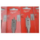 Milwaukee Flat Boring Bit Lot - 7 Pack, 5/8 Inch (15.9mm)