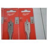 Milwaukee Flat Boring Bit Lot - 7 Pack, 5/8 Inch (15.9mm)