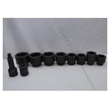 Hand tool lot - SK 1" drive impact socket set, 10 pieces