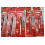 Milwaukee Extra Long 1/4 in. Pilot Drill Bit Lot - 16 Packaged Bits