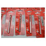 Milwaukee Extra Long 1/4 in. Pilot Drill Bit Lot - 16 Packaged Bits