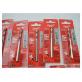Milwaukee Extra Long 1/4 in. Pilot Drill Bit Lot - 16 Packaged Bits