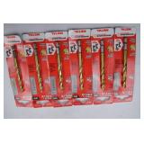 Hand Tool Lot: Milwaukee Red Helix Titanium Impact Drill Bits (7 pcs, 5/16 in)