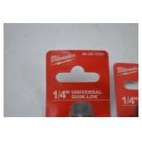 2 Milwaukee 1/4" Universal Quik-Lok 12" Extensions (48-28-1020)