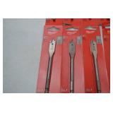 Hand tool lot - 20 Milwaukee 9/16 inch flat boring bits, new