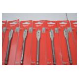 Hand tool lot - 20 Milwaukee 9/16 inch flat boring bits, new