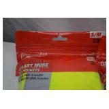 6 Milwaukee High Visibility Safety Vests S/M, 10-Pocket, Sealed