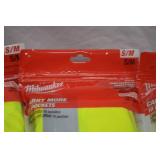 6 Milwaukee High Visibility Safety Vests S/M, 10-Pocket, Sealed