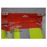 6 Milwaukee High Visibility Safety Vests S/M, 10-Pocket, Sealed
