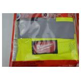 Lot of 6 Milwaukee Class 2 Mesh Safety Vests L/XL