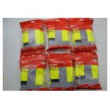 Lot of 6 Milwaukee High Visibility Safety Vests L/XL, Type R Class 2