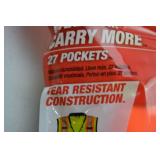 Lot of 5 Milwaukee Class 2 L/XL Safety Vests with 27 Pockets