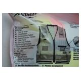 Lot of 5 Milwaukee Class 2 L/XL Safety Vests with 27 Pockets