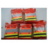 Lot of 5 Milwaukee Class 2 L/XL Safety Vests with 27 Pockets