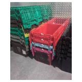 Assorted Plastic Storage Totes and Bins