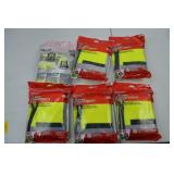 Lot of 6 Milwaukee High Visibility Safety Vests S/M, Type R Class 2