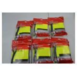 Lot of 6 Milwaukee High Visibility Safety Vests S/M, Type R Class 2