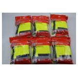 6 Milwaukee High Visibility Safety Vests L/XL, 15 Pockets, Type R Class 2