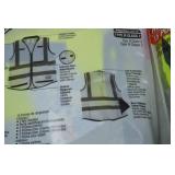 6 Milwaukee High Visibility Safety Vests L/XL, 15 Pockets, Type R Class 2