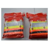2 Pack ANSI Class 2 Surveyor Safety Vests 2XL/3XL, 27-Pocket, Tear Resistant