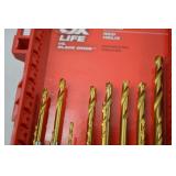 Milwaukee Shockwave Titanium Drill Bit Set with Case - Red Helix