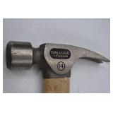 Dalluge Titanium 14 oz Claw Hammer - Wooden Handle