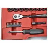 Craftsman Hand Tool Lot with Wrench, Socket, and Bit Set in Case