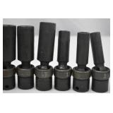 Hand Tool Lot - Assorted Impact Socket Set, Metric & SAE, 30+ pcs