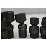 Hand Tool Lot - Assorted Impact Socket Set, Metric & SAE, 30+ pcs