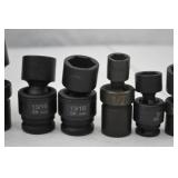 Hand Tool Lot - Assorted Impact Socket Set, Metric & SAE, 30+ pcs