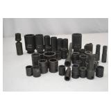 Hand Tool Lot - Assorted Impact Sockets and Extensions, SK Tools