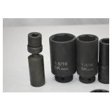 Hand Tool Lot - Assorted Impact Sockets and Extensions, SK Tools