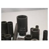 Hand Tool Lot - Assorted Impact Sockets and Extensions, SK Tools