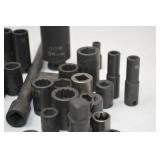 Hand Tool Lot - Assorted Impact Sockets and Extensions, SK Tools