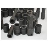Hand Tool Lot - Assorted Impact Sockets and Extensions, SK Tools
