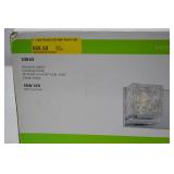 3-Light Chrome LED Bath Vanity Light, 19.5 in, Clear Glass