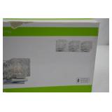 3-Light Chrome LED Bath Vanity Light, 19.5 in, Clear Glass