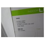 3-Light Chrome LED Bath Vanity Light, 19.5 in, Clear Glass