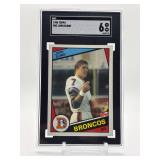 1984 Topps - John Elway Rookie Card Denver Broncos Hall of Famer HOF