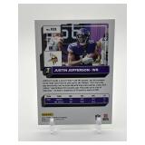 2022 Donruss Press Proof Yellow Parallel Justin Jefferson Minnesota Vikings Card