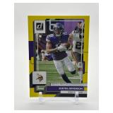 2022 Donruss Press Proof Yellow Parallel Justin Jefferson Minnesota Vikings Card