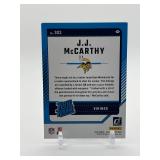 2024 Panini Donruss - Rated Rookie J.J. McCarthy Rookie RC Card Minnesota Vikings