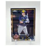 2023 Topps Chrome - Brice Turang #170 Rookie Card RC Milwaukee Brewers