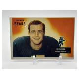 1955 Bowman - Ed Brown #53 Rookie Card Chicago Bears Vintage NFL Card
