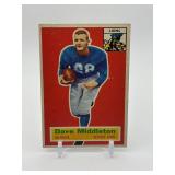 1956 Topps - Dave Middleton #68 Rookie Card Detroit Lions Vintage Football Card