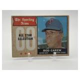 1968 Topps - Rod Carew #363 The Sporting News All Star Selection Card Minnesota Twins